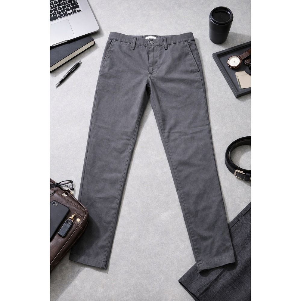 Goodfellow & Co Mens Comfort Wear Chino Pants Gray Stretch 33x30 NWT